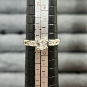 15. 925 Sterling Silver AAA CZ Ring Sz 7.5